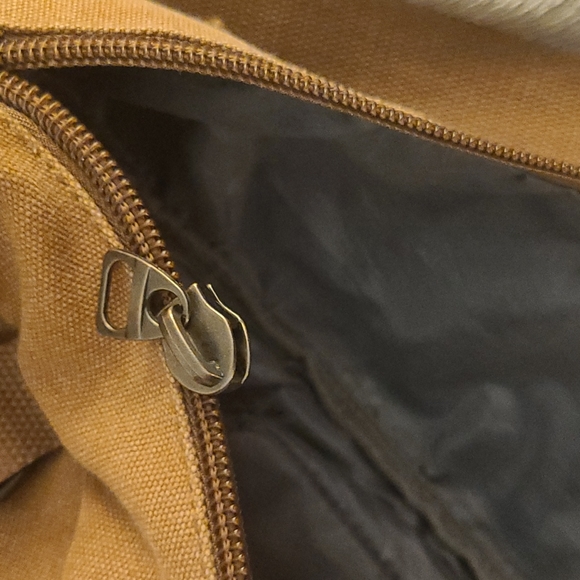 Mens brown duffel bag broken zipper - Picture 8 of 8